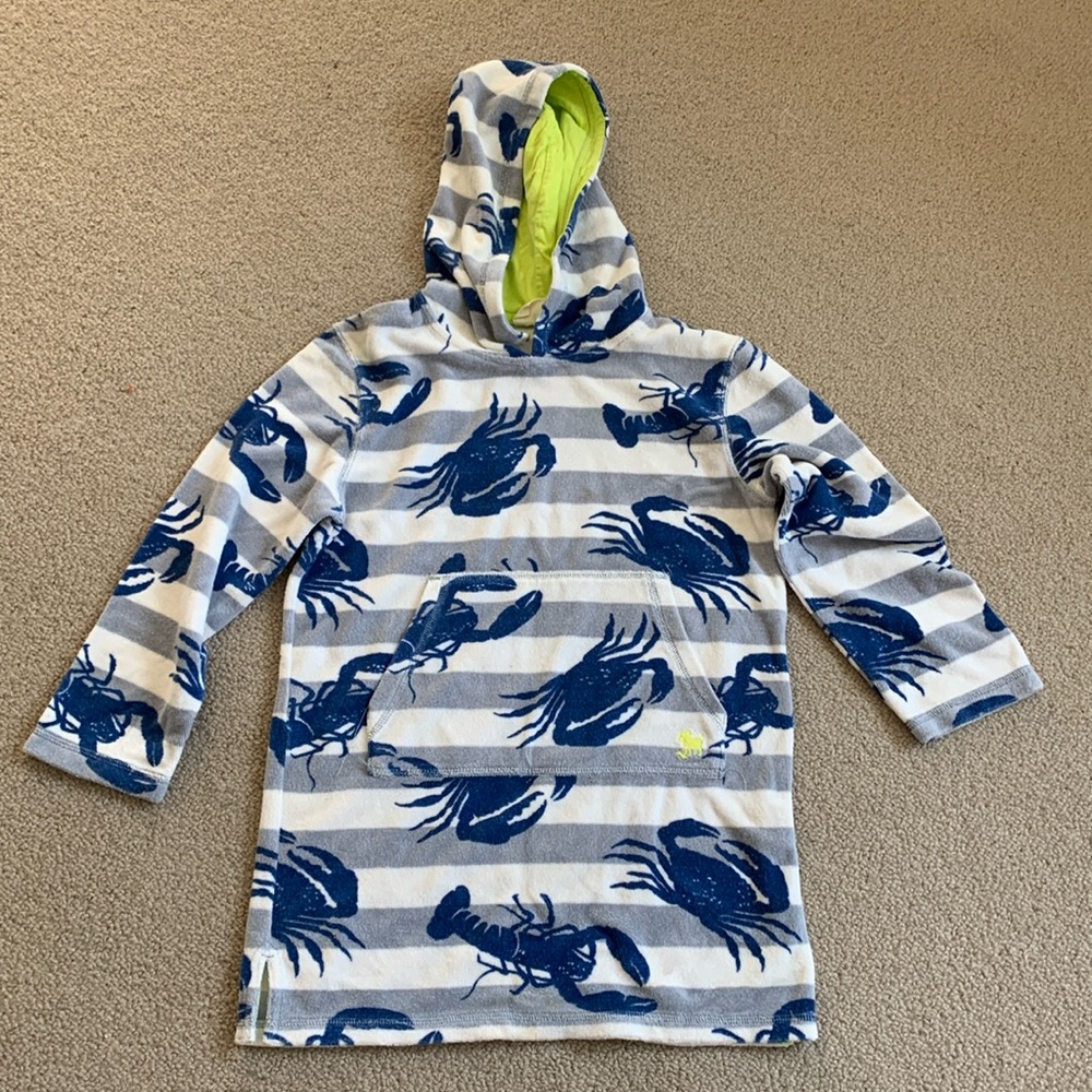 Boys Mini Boden toweling cover-up age 7-8 years